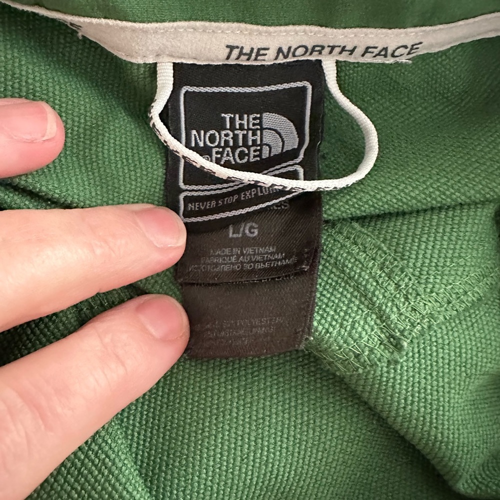The north face green 1/4 zip jacket men’s large - Picture 6 of 8